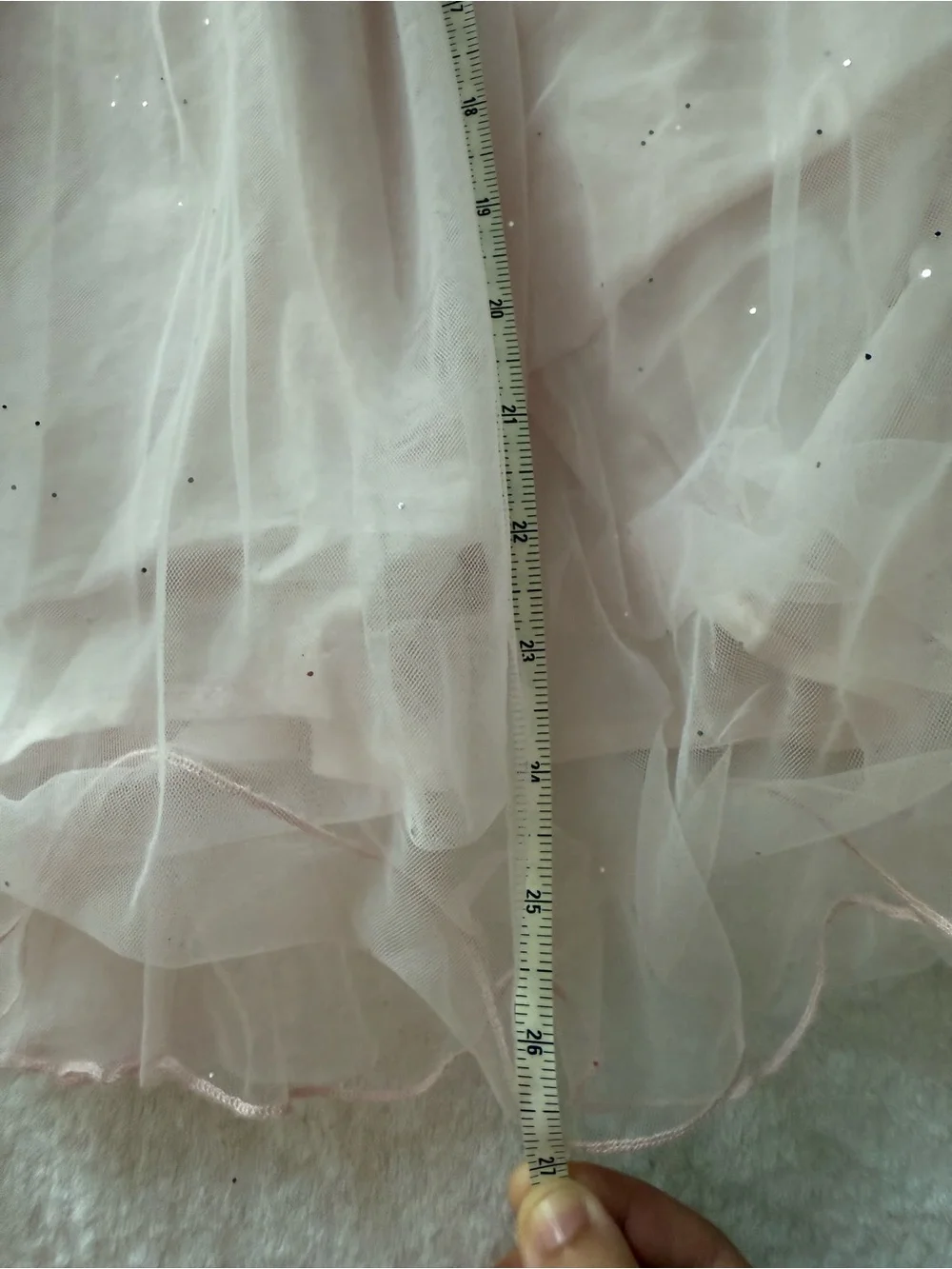 Girls Light Pink Tulle Party Dress with Bows size 5T